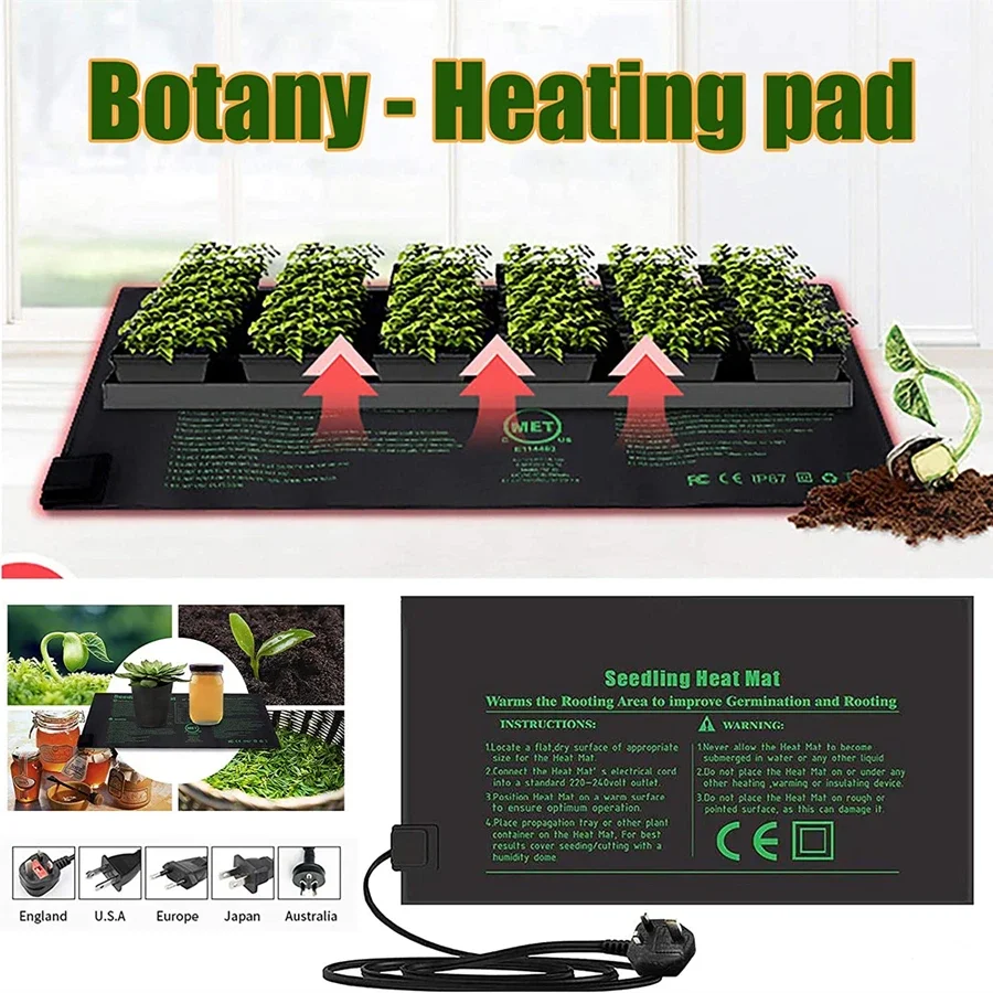 4 أحجام 220 فولت الاتحاد الأور - مراجعة Seedling Heat Pad وسعره