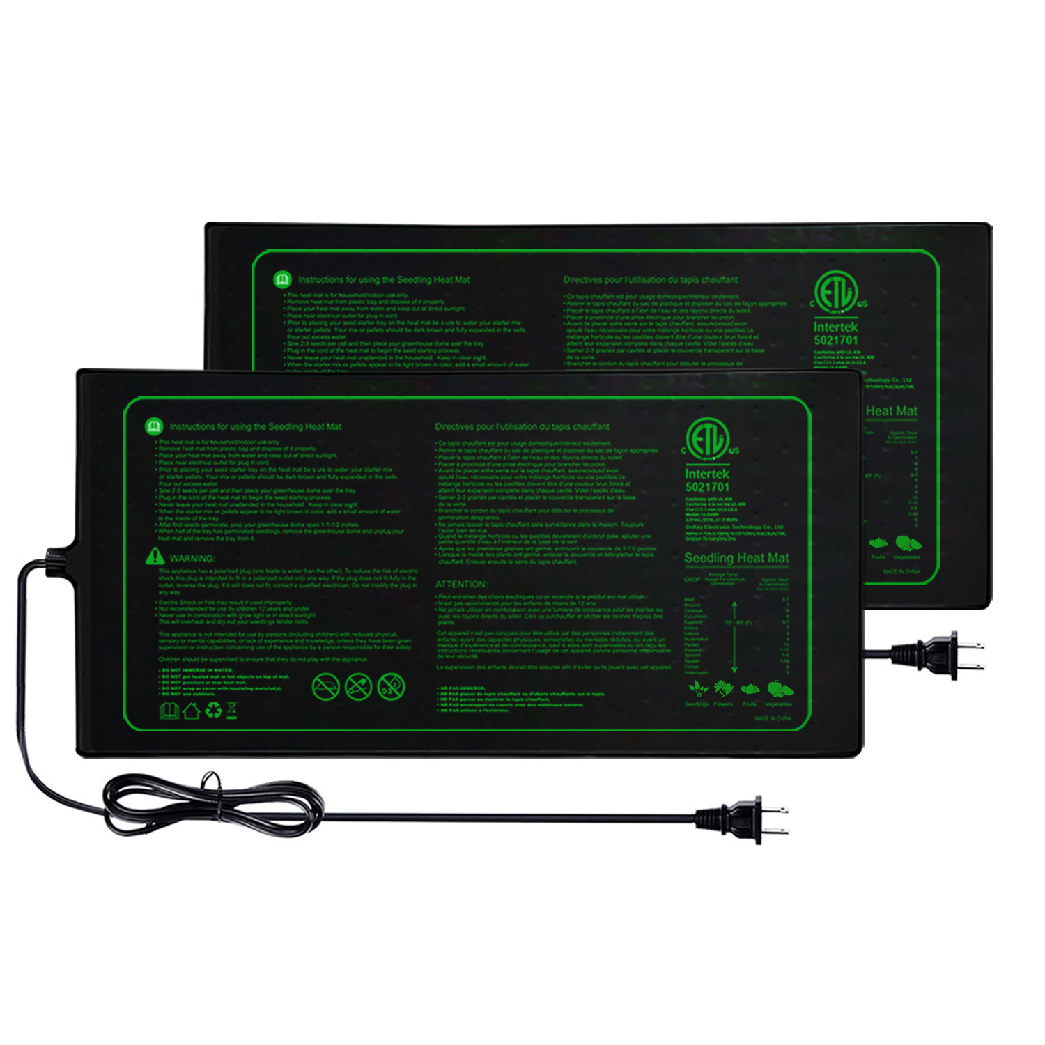 اثنين من حزمة 20x10 بوصة الشتل - مراجعة Seedling Heat Pad وسعره