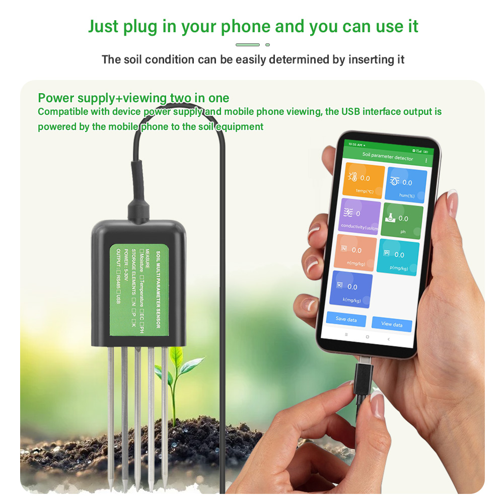 YAGO مستشعر التربة pH EC مقياس - مراجعة Ph Up Down Solution وسعره