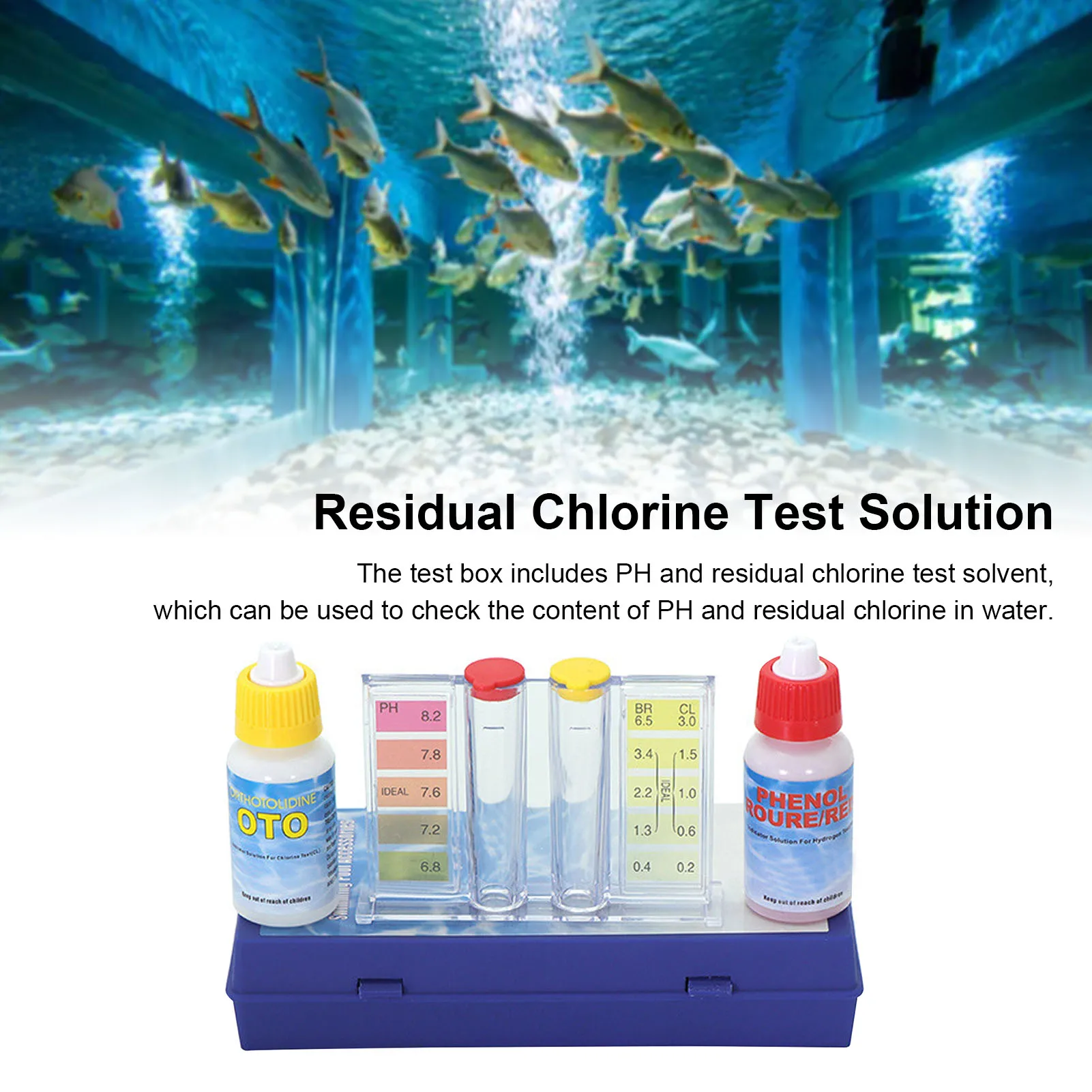 اختبار محلول اختبار جودة الميا - مراجعة Ph Up Down Solution وسعره