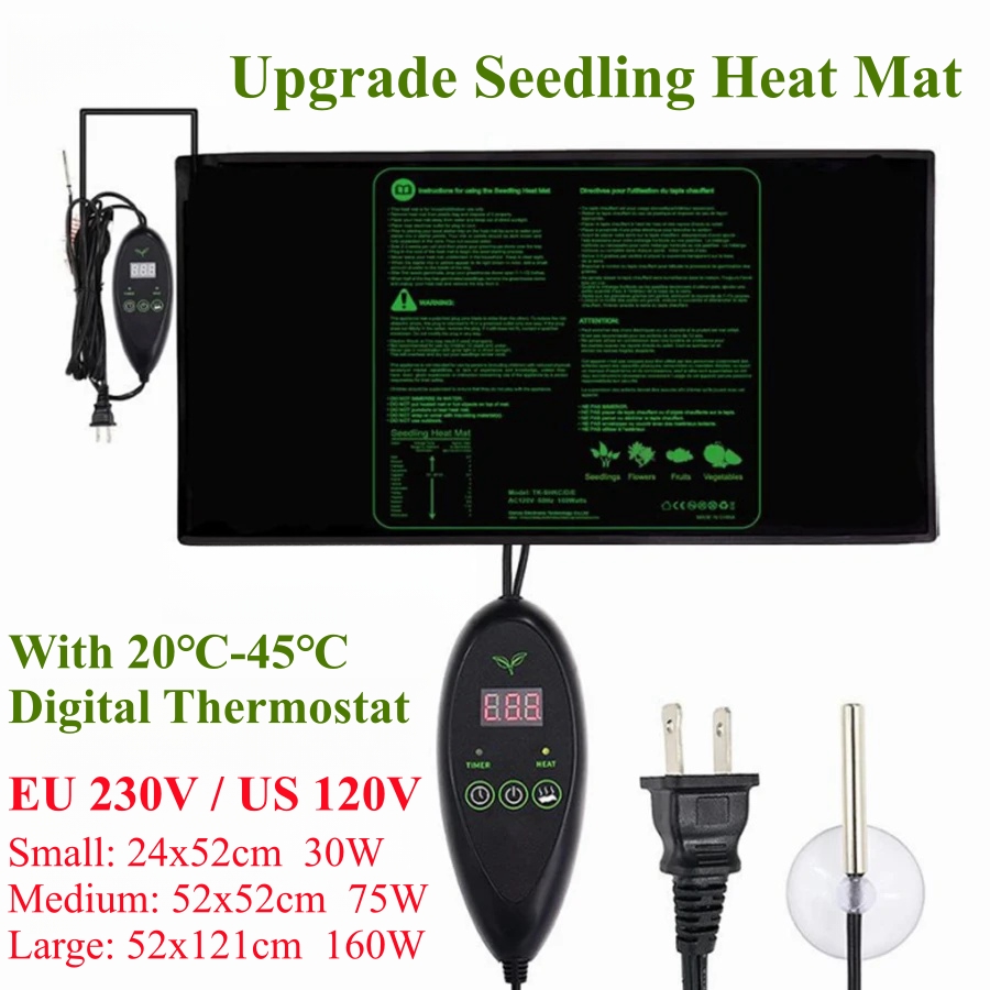 3 أحجام ترقية الشتلات الحرارة  - مراجعة Seedling Heat Pad وسعره