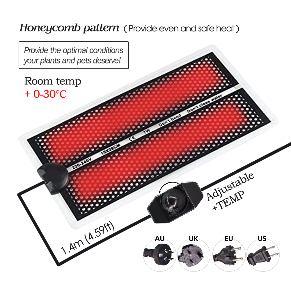حديقة شتلات لوحة التدفئة مع در - مراجعة Seedling Heat Pad وسعره